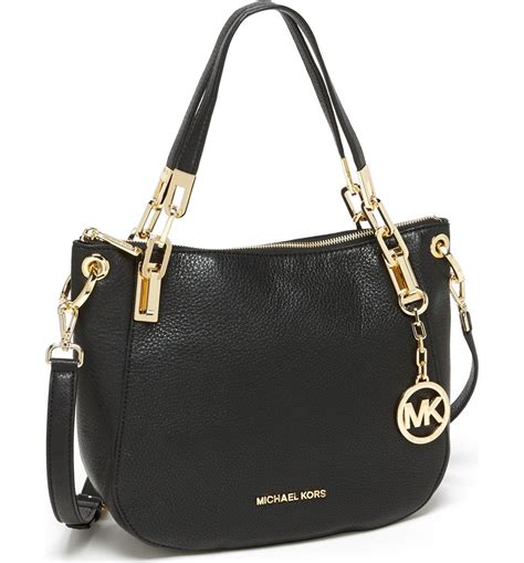 michael kors black leather purse nordstrom|Michael Kors black purse women's.